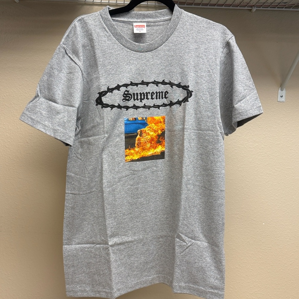 SUPREME ETERNAL TEE HEATHER GREY - M - Picture 2 of 5